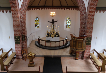 Skærlund kirke alterområde