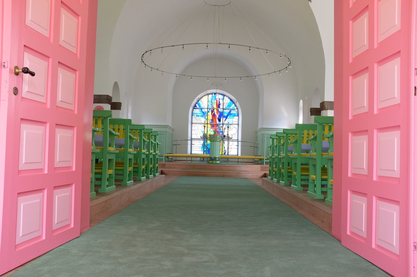 Indgang til Uhre Kirke